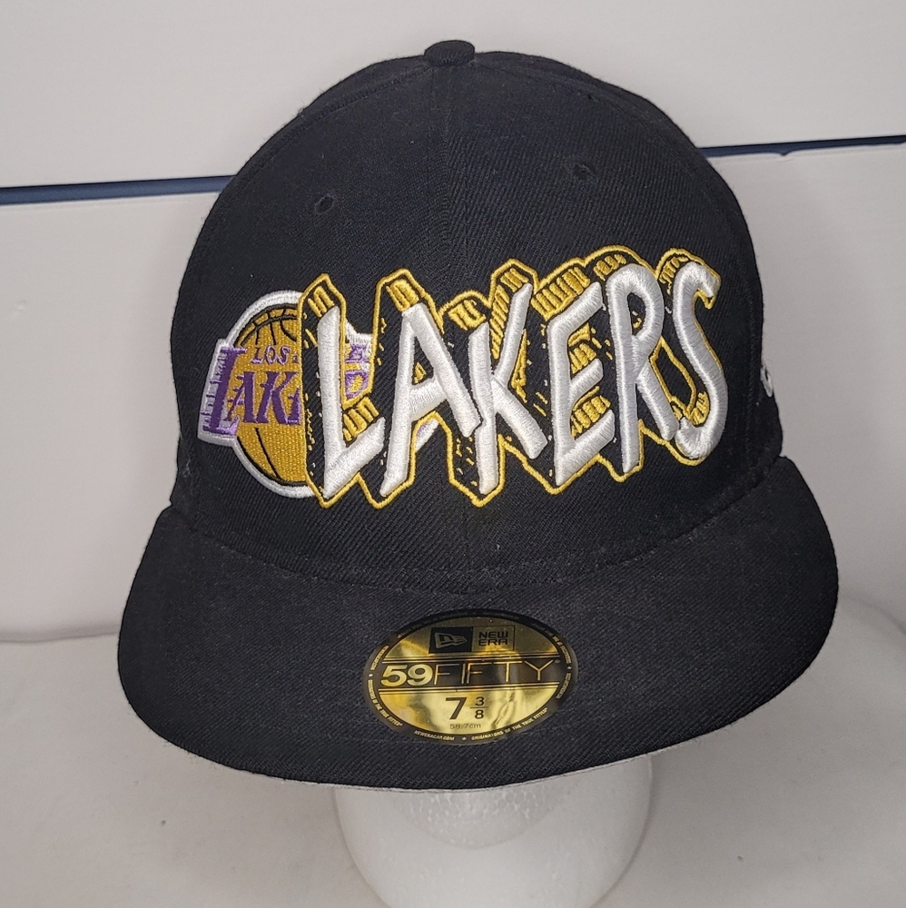 New Era Los Angeles Lakers NBA Hardwood Classics 59FIFTY Fitted Hat | Size 7 3/8